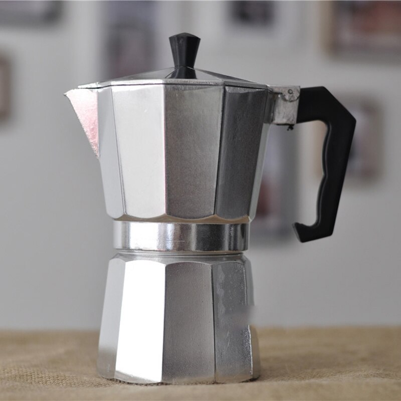 50/100/150/300/450/600ML Huishoudelijke Aluminium Latte Mokka Koffie Pot Kachel Espresso maker Tool Schoon voor Home Office Koffie