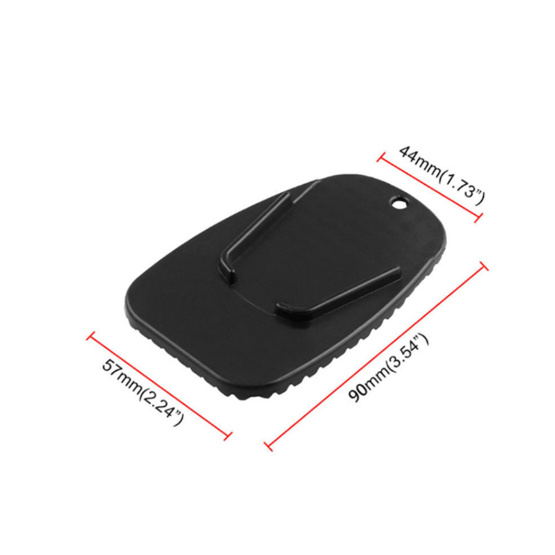 Soporte de pata de cabra para motocicleta, placa de apoyo de pie de motocicleta de plástico, placa antideslizante, almohadilla de estacionamiento, rojo, azul, negro, naranja