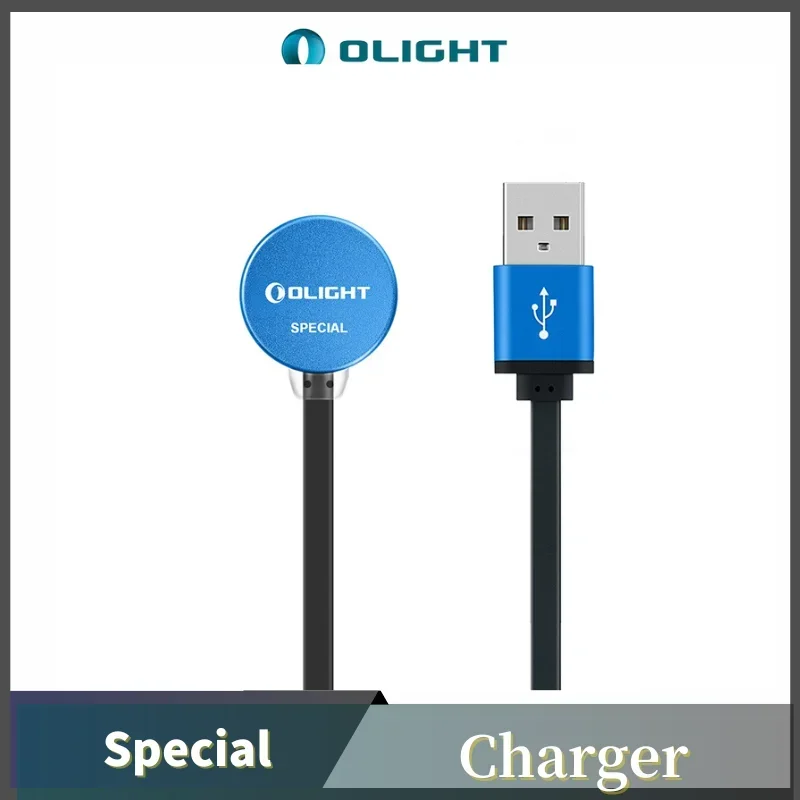 Cargador magnético Olight MCC 1A MCC3 2A para PL-Pro/ Seeker 2 pro/ Warrior X/ S1R II/ M2R/ S2R II/ S30R III/ S1R/ S2R/ H1R/ H2R/ H2R