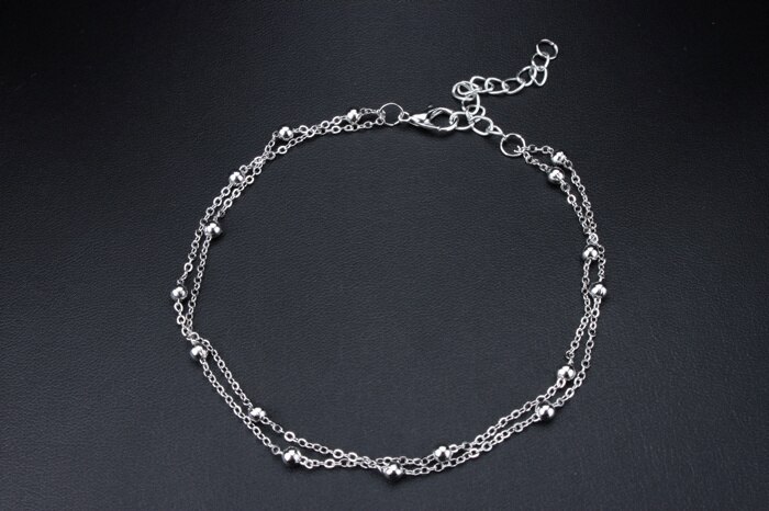 2019 di nuovo Modo Del Piede Accessori Dei Monili In Oro/Argento Placcato Tallone Del Calzino Alla Moda Piedi Della Catena Del Braccialetto Dei Monili Per Le Donne XLL190