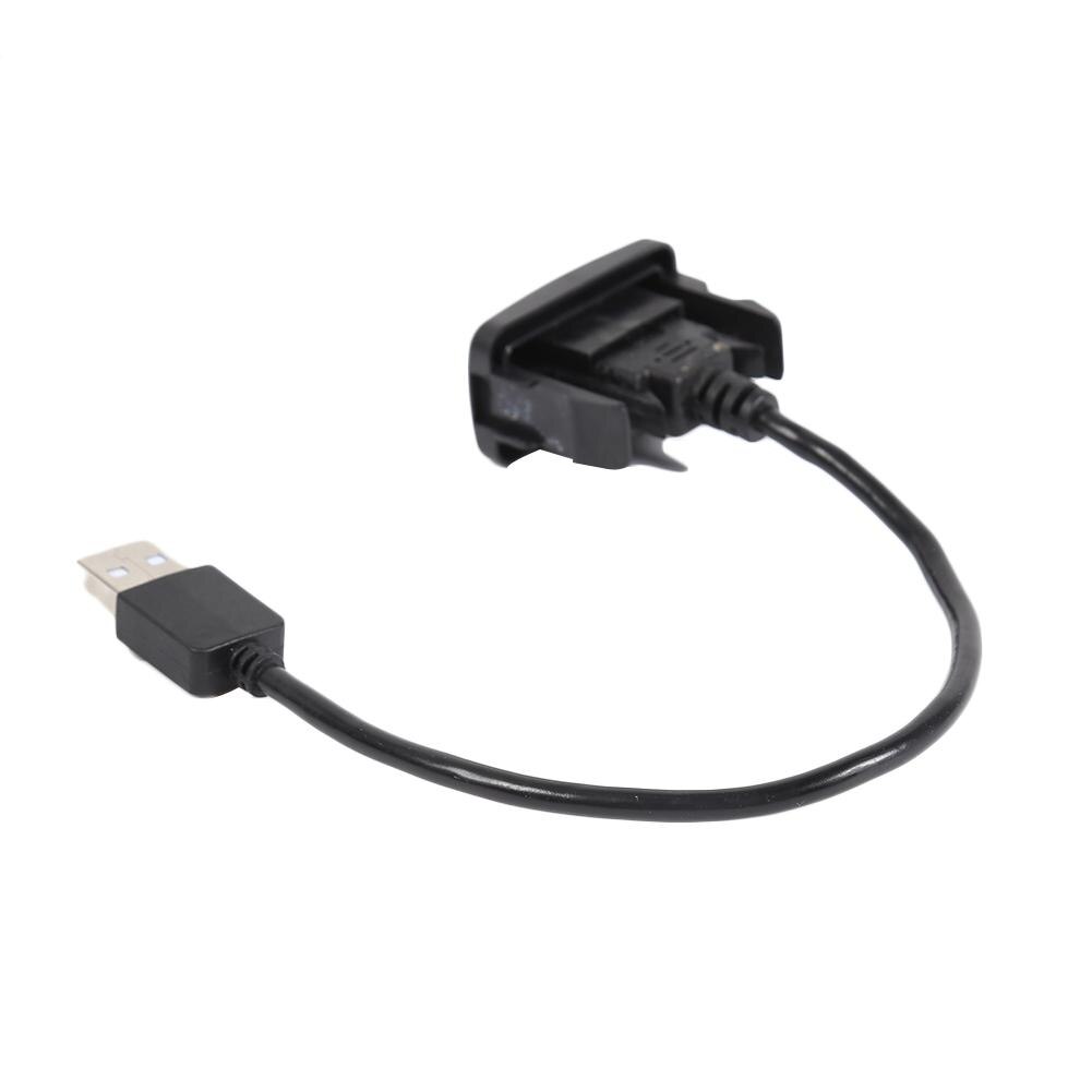 Extension Cable Adapter Car Dashboard Flush Mount USB 2.0 Port Panel Male to Female Plastic for Toyota Hilux Vigo Fortuner