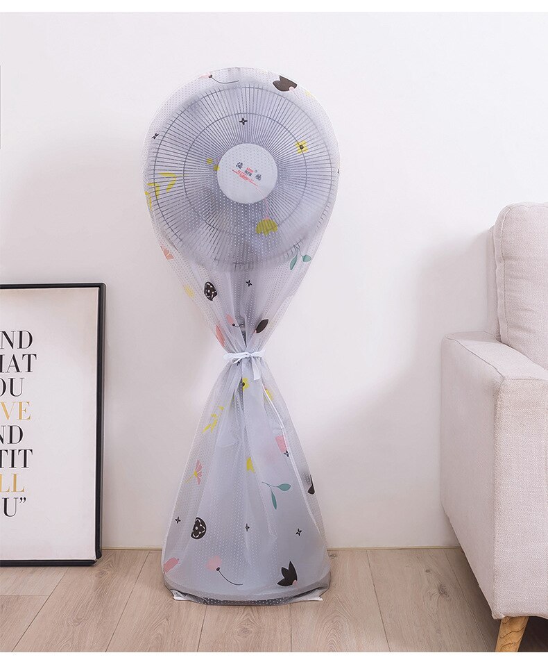 Fan dust cover household floor-standing electric fan cover three-dimensional fan protection cover round all-inclusive dustproof: 03