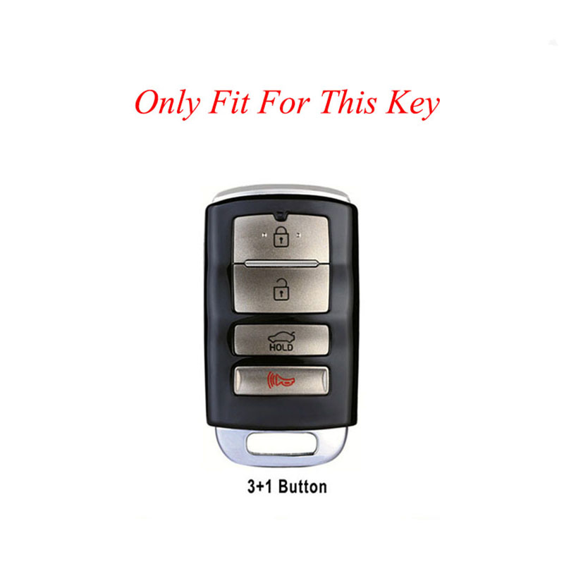 4 Button Car Key Fob Case Cover Shell for Kia Cadenza K9 K7 K-04 Sorento K900 and K7 Key Accessories
