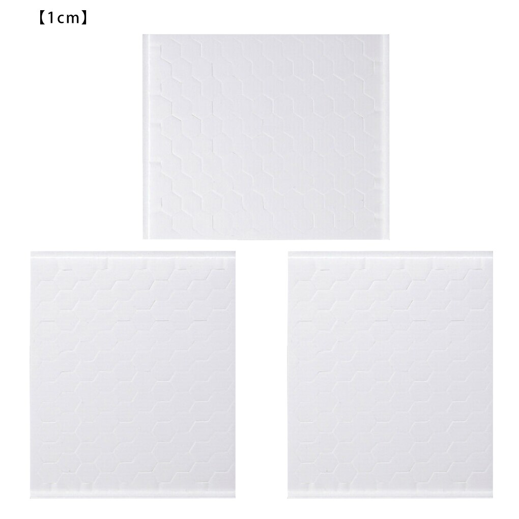 3 Sheets Double Side Adhesive Foam Point Fastener Super Glue Tape DIY Hexagon Foam Pad Scrapbooking Craft Accessory 3D: 300pcs-1cm