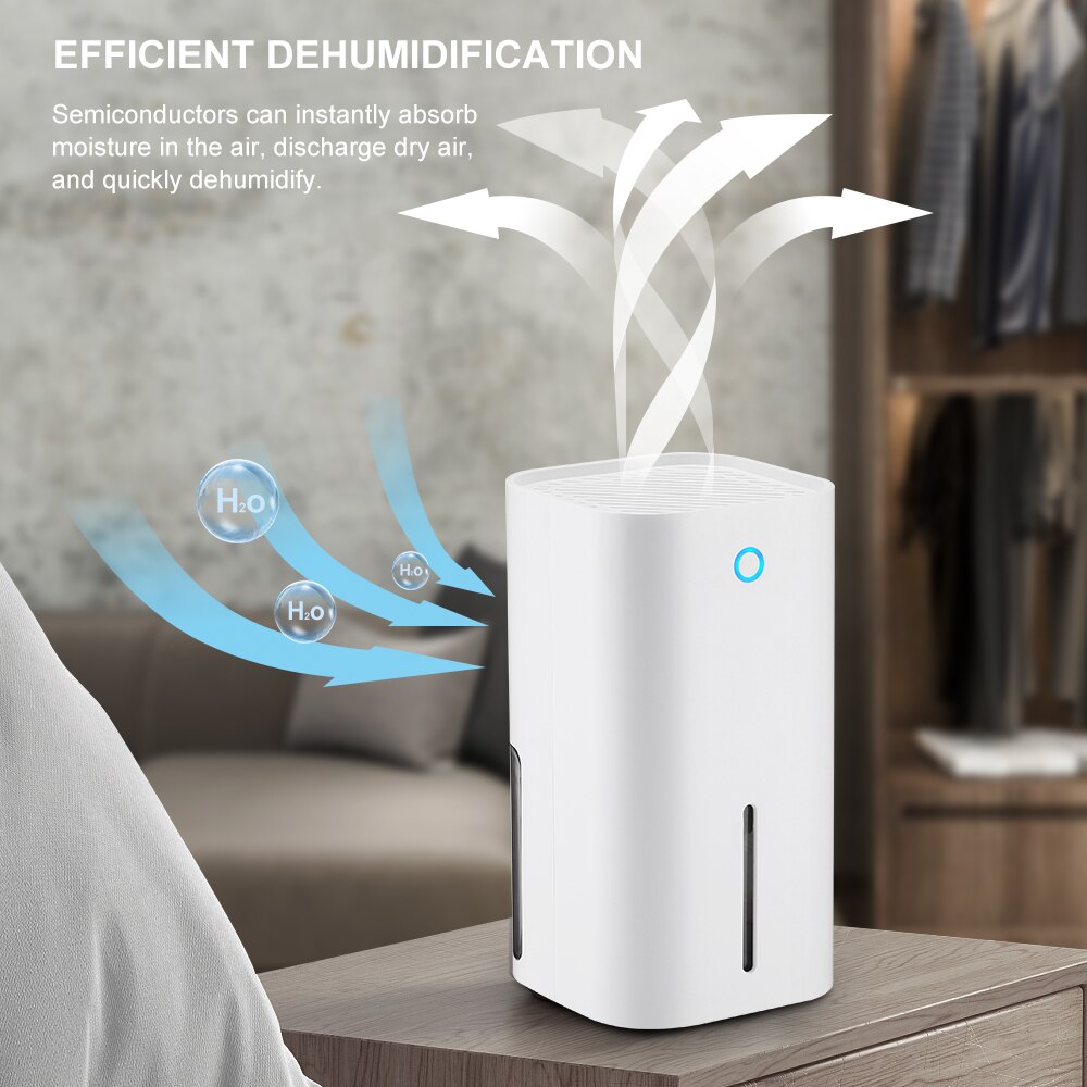 300ml Home Dehumidifier Bedroom Basement Dryer Electronic Silent Dehumidifier Mini Small Home Air Dehumidification Equipment
