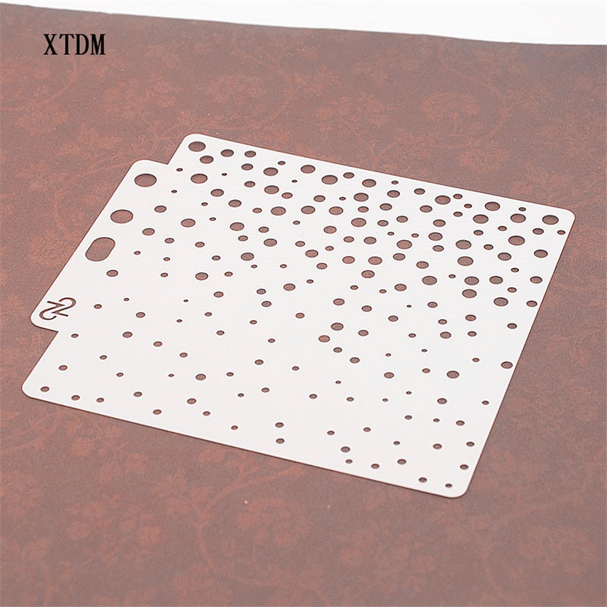 Small circle shield DIY cake scrapbook stencils hollow Embellishments printing lace ruler Valentine's Day