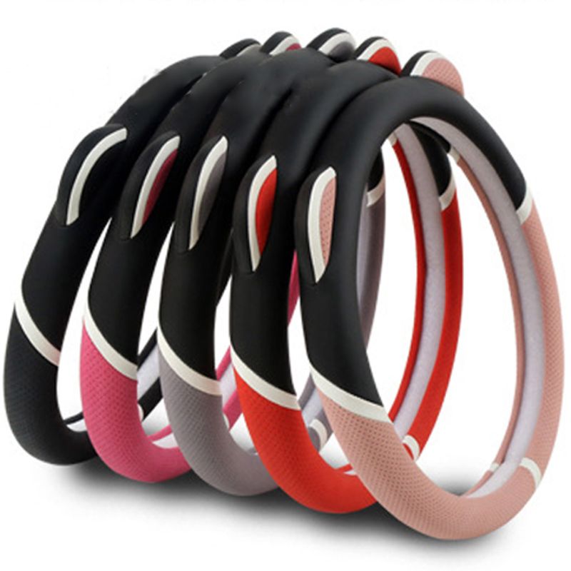 Schattige oortjes auto stuurhoes modieus antislip ademend meisjes vrouwen auto universele interieur decoratie onderdelen