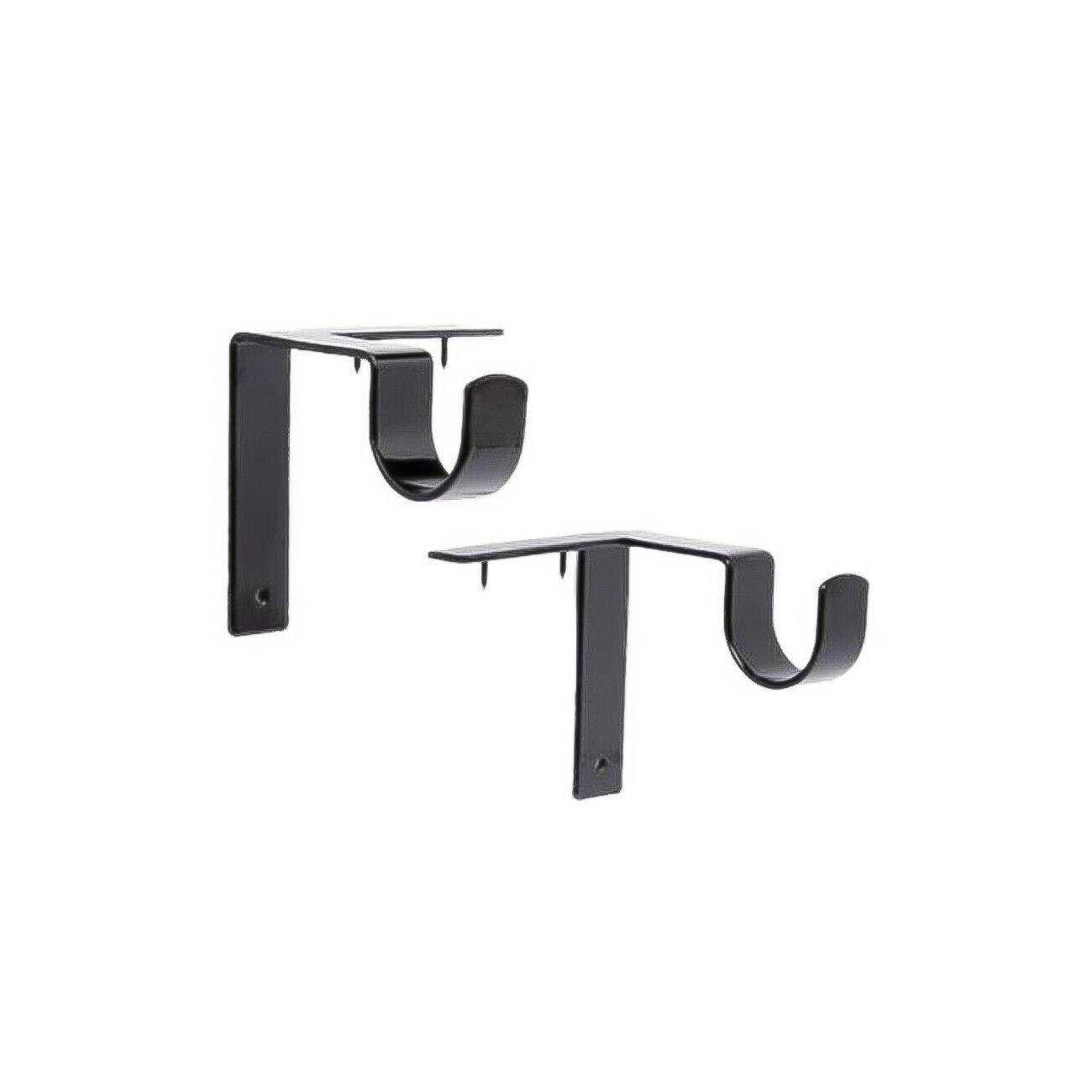 Soporte para barra de cortina, accesorios para ventana, estructura de Metal, soporte colgante, gancho para el hogar, bricolaje, decoración de ventana, 2 uds.