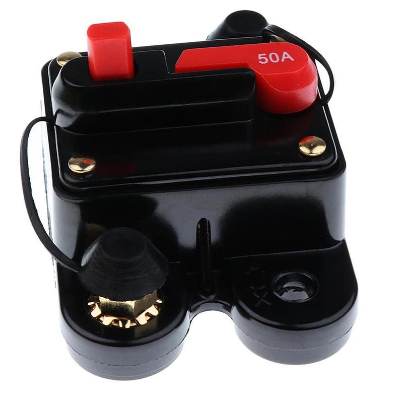 50Amp -100Amp Circuit Breaker Reset Fuseholder Car Boat Fuse Holder Waterproof 12-24V