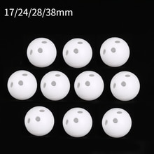 Hochet en plastique pour bébé, 10 pièces, boules de clochette, couineur, jouets pour bébé, bricolage, perles, fabricant de bruit, réparation, fixer le chien, jouet, accessoires