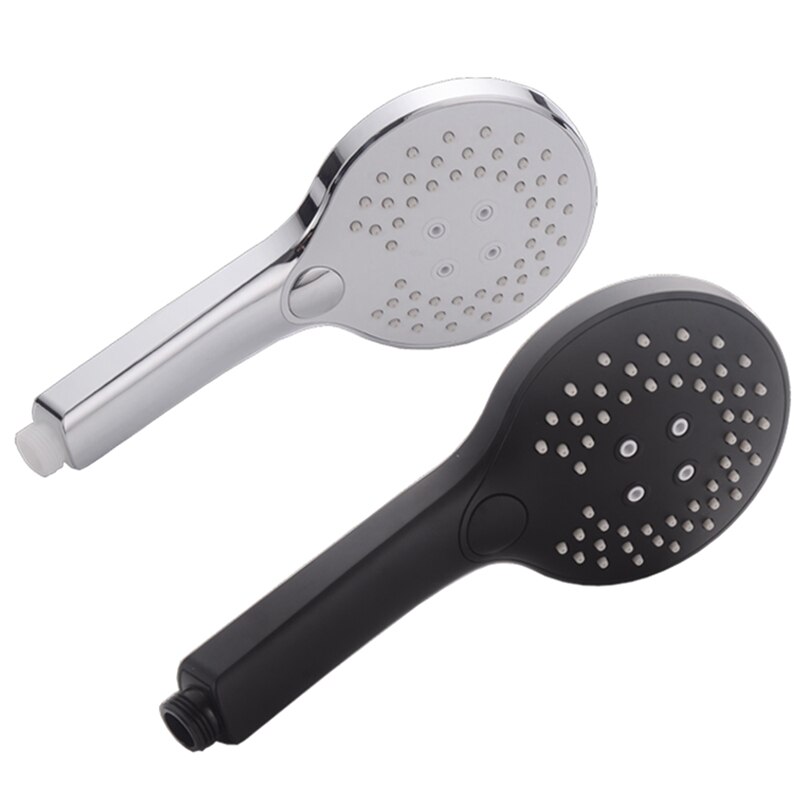 Push Button Hand Shower Head 3-Function Hand Held Showerhead Handheld Showering Wand Shower System Replacement Part Polished C