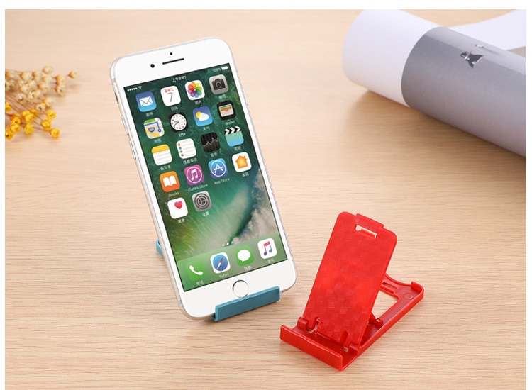 1 Ps Mini Universele Stand Mount Telefoon Houder Voor Smartphone Gevouwen Holder Verstelbare Ondersteuning Mobiele Mobiele Telefoon Holde
