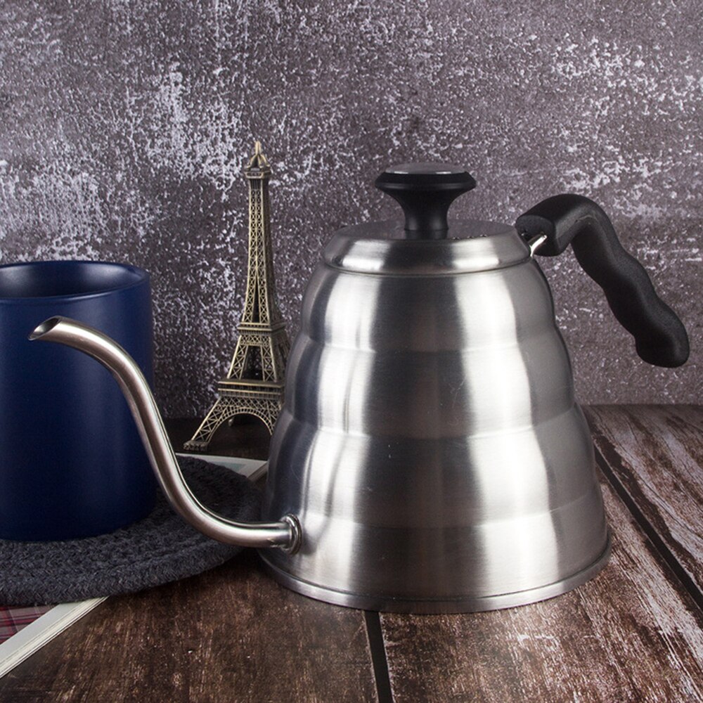 Coffee Gator Pour Over Kettle Stainless Steel Kettle Gooseneck Spout 1200ML with Thermometer for Coffee Kitchen Water Tools