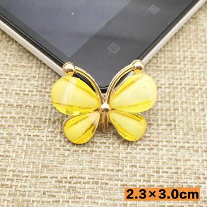 10 stks 2.3x3 cm hars Ambachten Metalen Vlinder plaksteen Scrapbooking voor telefoon bruiloft Decoratie: 9