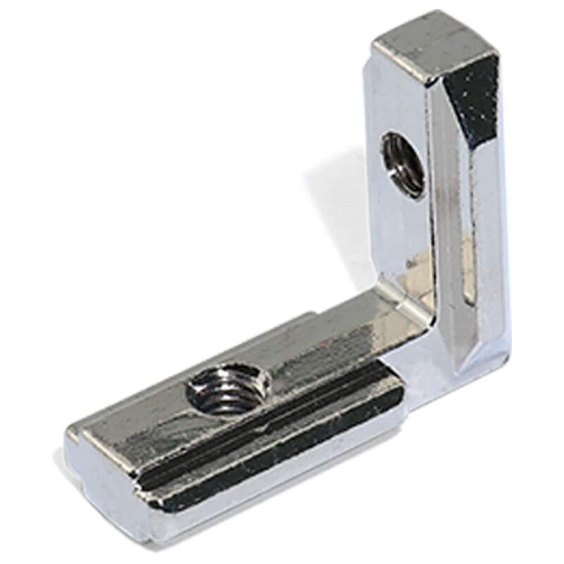 20 piezas Interior en forma de L con ranura en T para Conector de esquina Interior, soporte de unión para Perfil de extrusión de aluminio, ranura de serie , 6mm