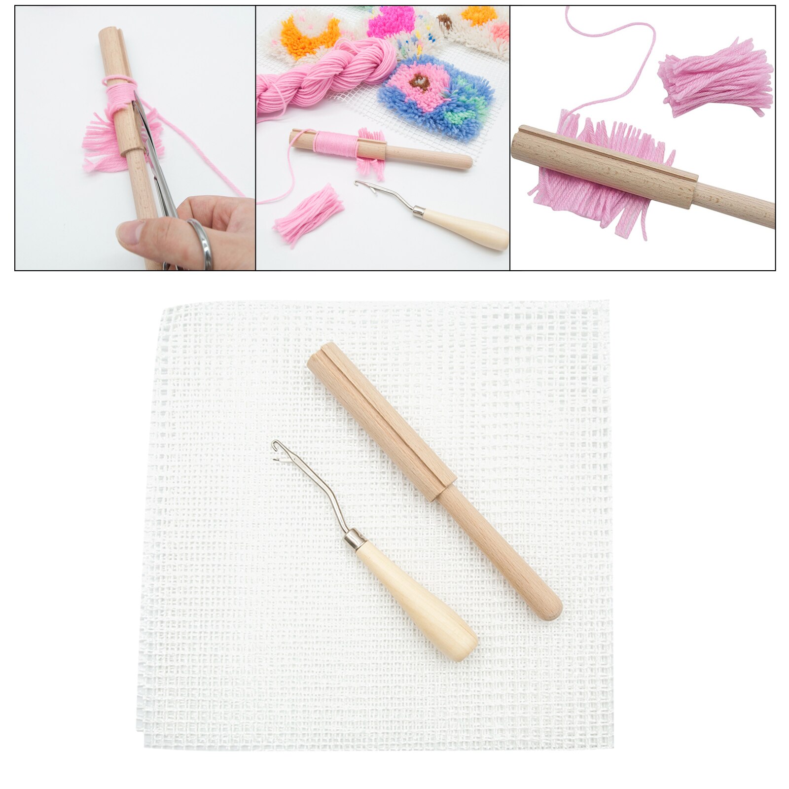 Yarn Cutter DIY Latch Hook Embroidery Crafting Needlework Crocheting Tool