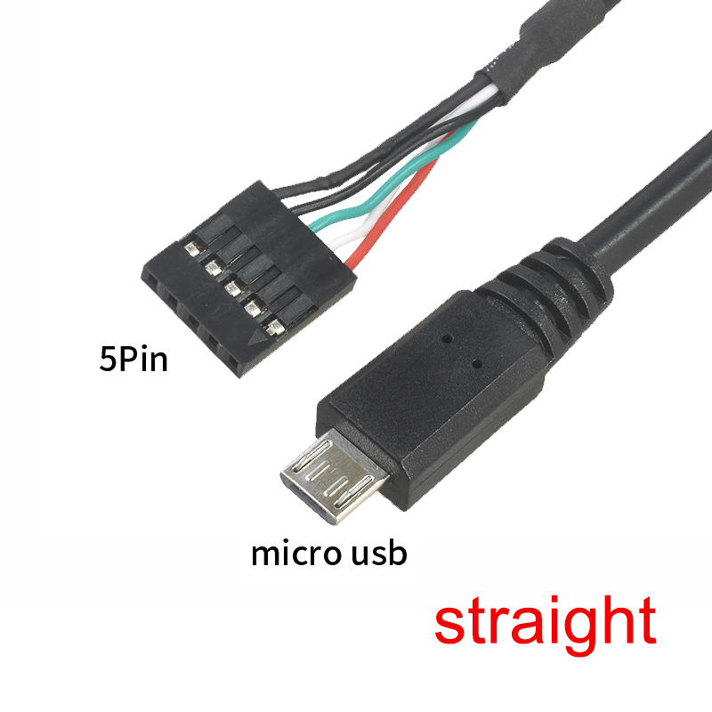Placa base de ordenador PC 9P a Micro USB a DuPont 2,54mm 5Pin DuPont USB a Micro USB cable de datos papel de aluminio + cable de malla tejida: BLANCO