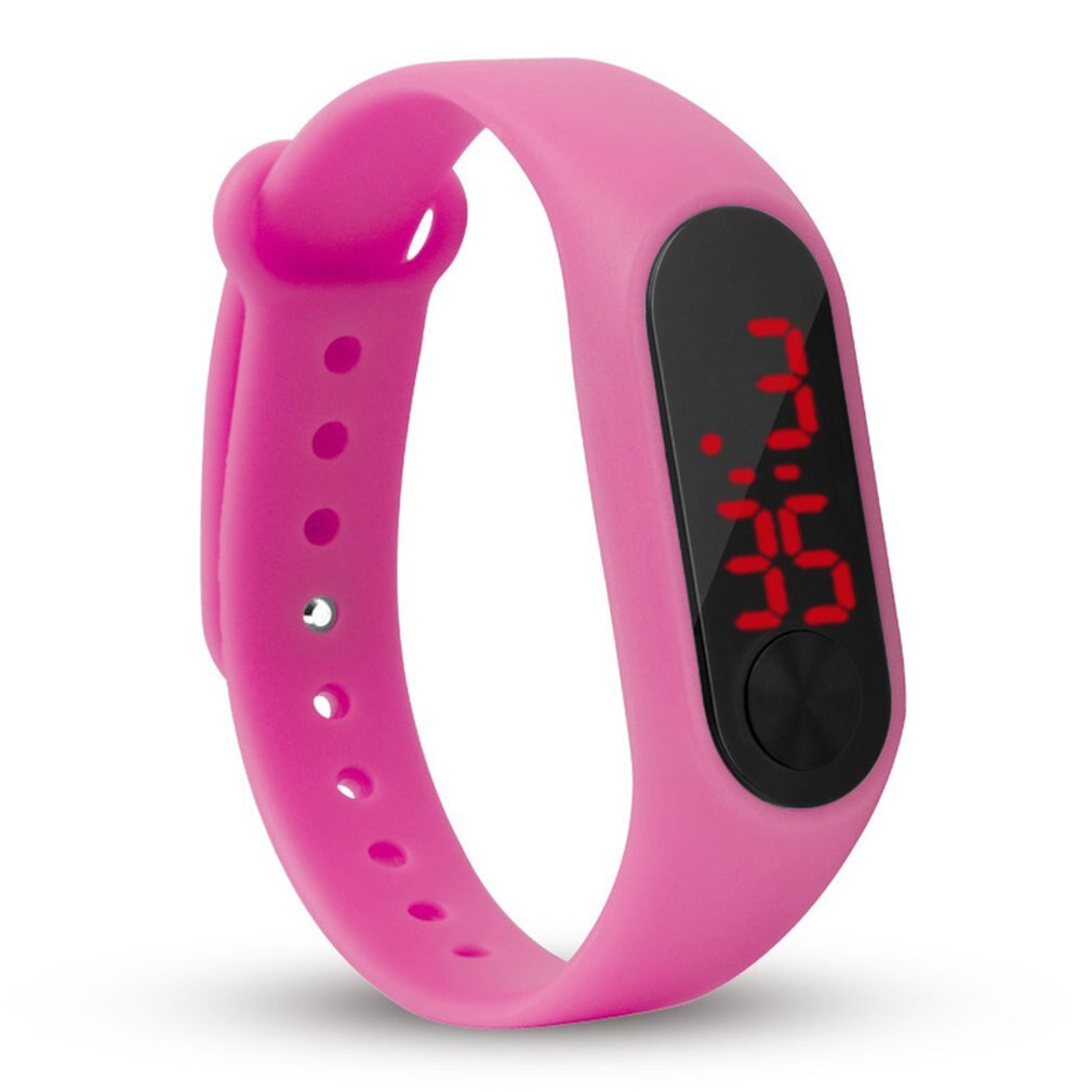 Led elektronische digitale armbandhorloges casual sporthorloge snoepkleurige siliconen koppels polshorloge: 09