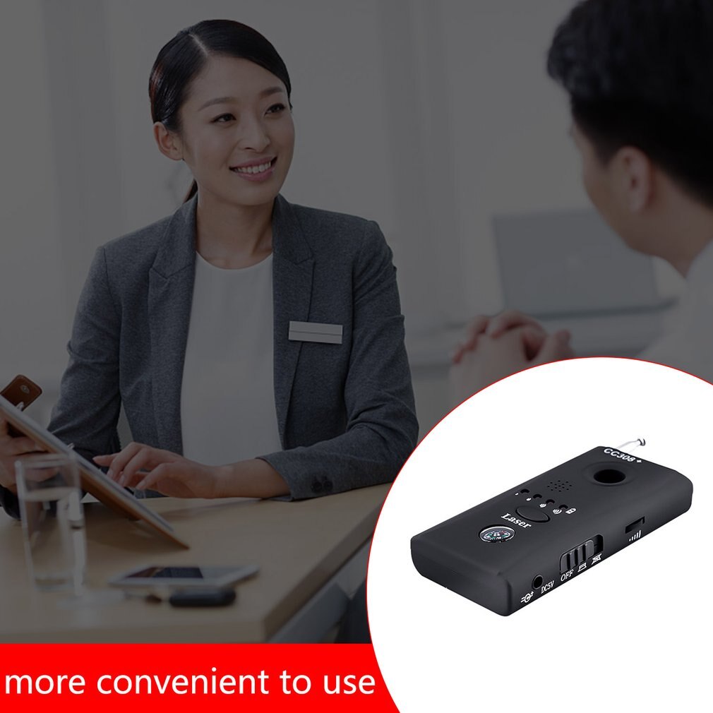 Multi-Function Wireless Camera Lens Signal Detector CC308+ Radio Wave Signal Detect Camera Full-range WiFi RF GSM Device Finder