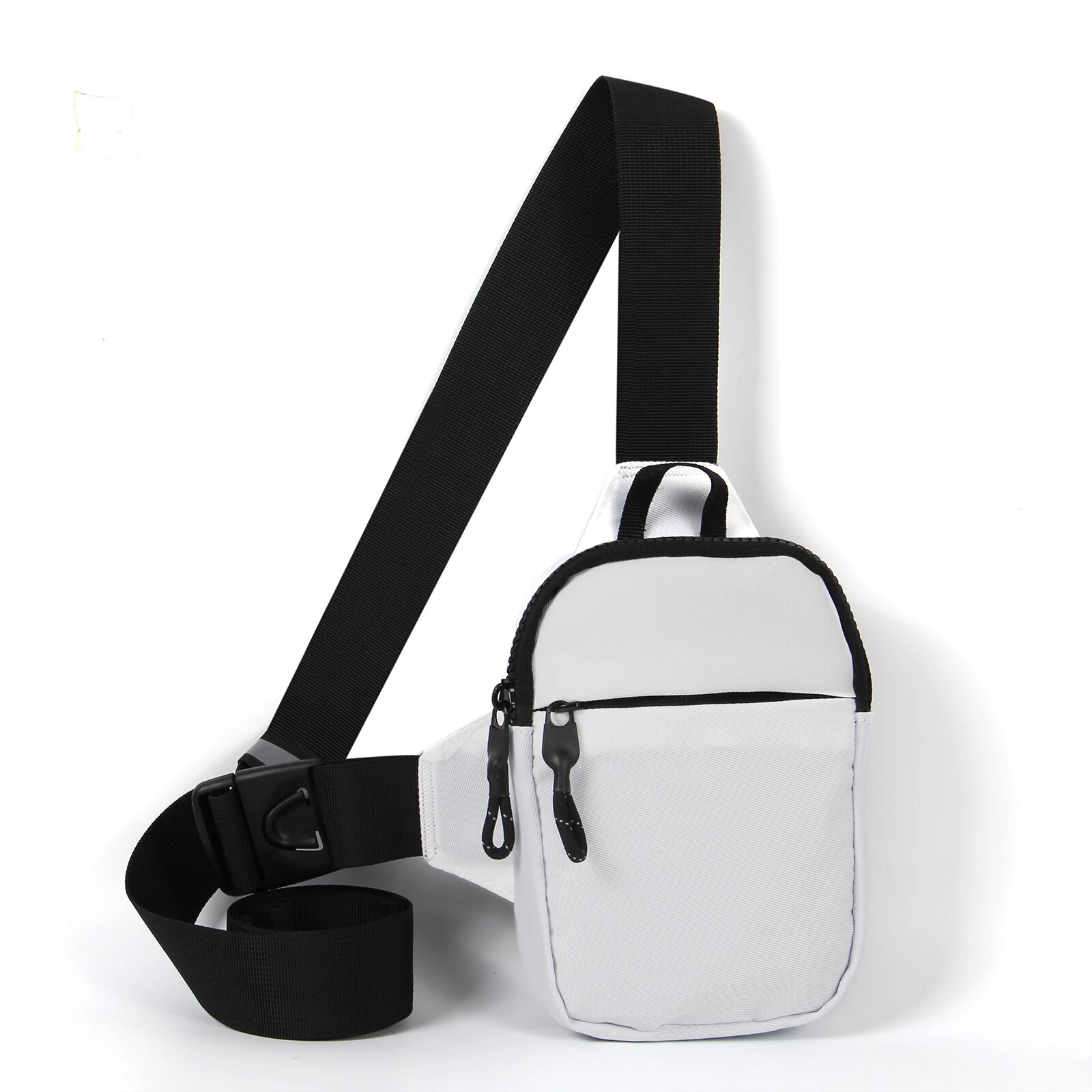 Factory Direct Sports Chest Bag Men's Small Size Backpack Women Messenger Bag Mobile Phone Waist Bag Mini Satchel: S / WHITE
