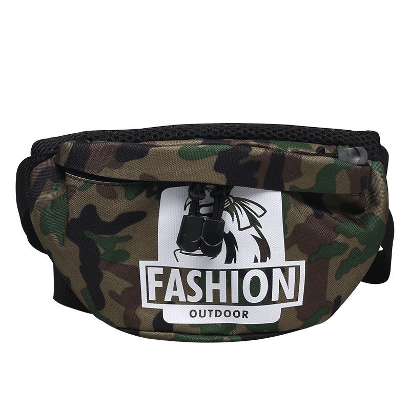 Riñonera de camuflaje para niños, Cangurera de nailon para bebés, bolso de pecho para teléfono, bolso de cintura para niños pequeños: Camouflage
