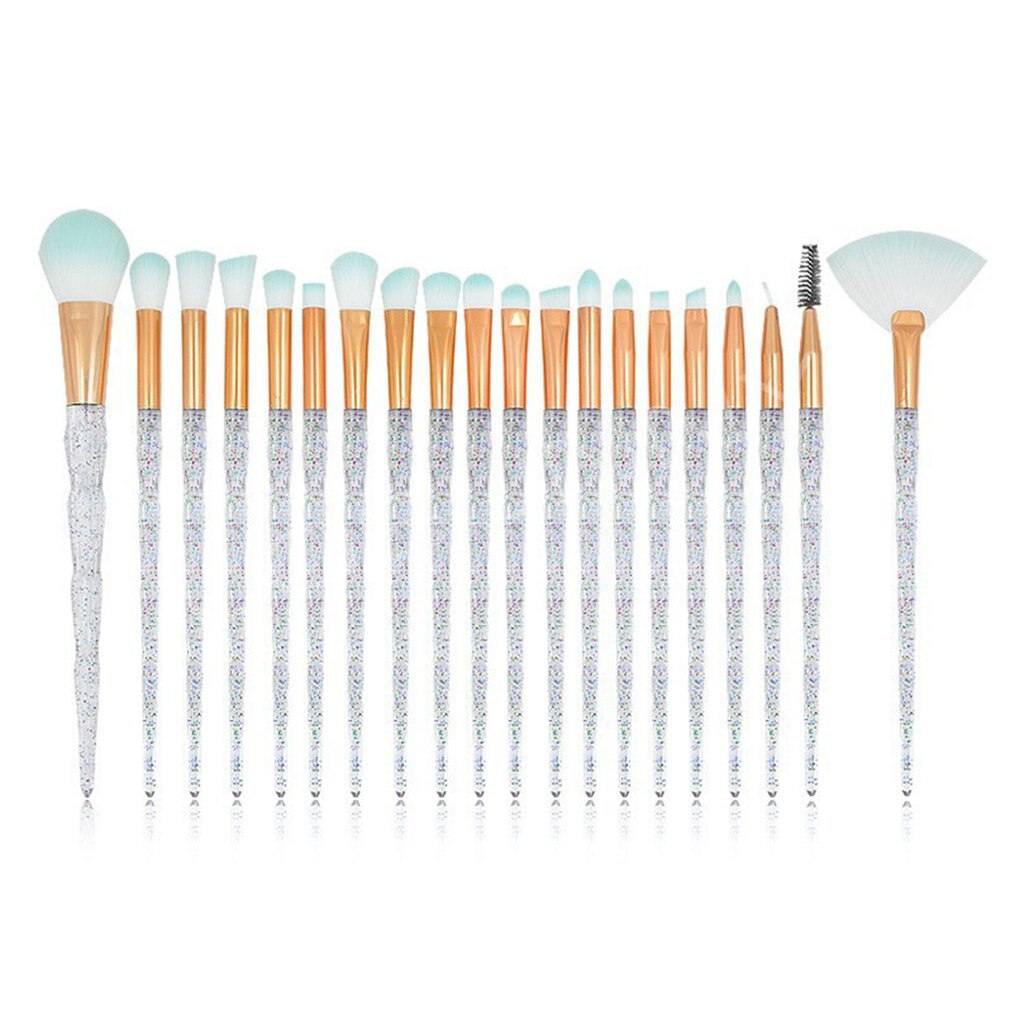 20 multifunktions øjenmakeup børster øjenskygge børste sæt skønhedsværktøj komplet sæt skønhedsværktøj øjenskygge børster: 07
