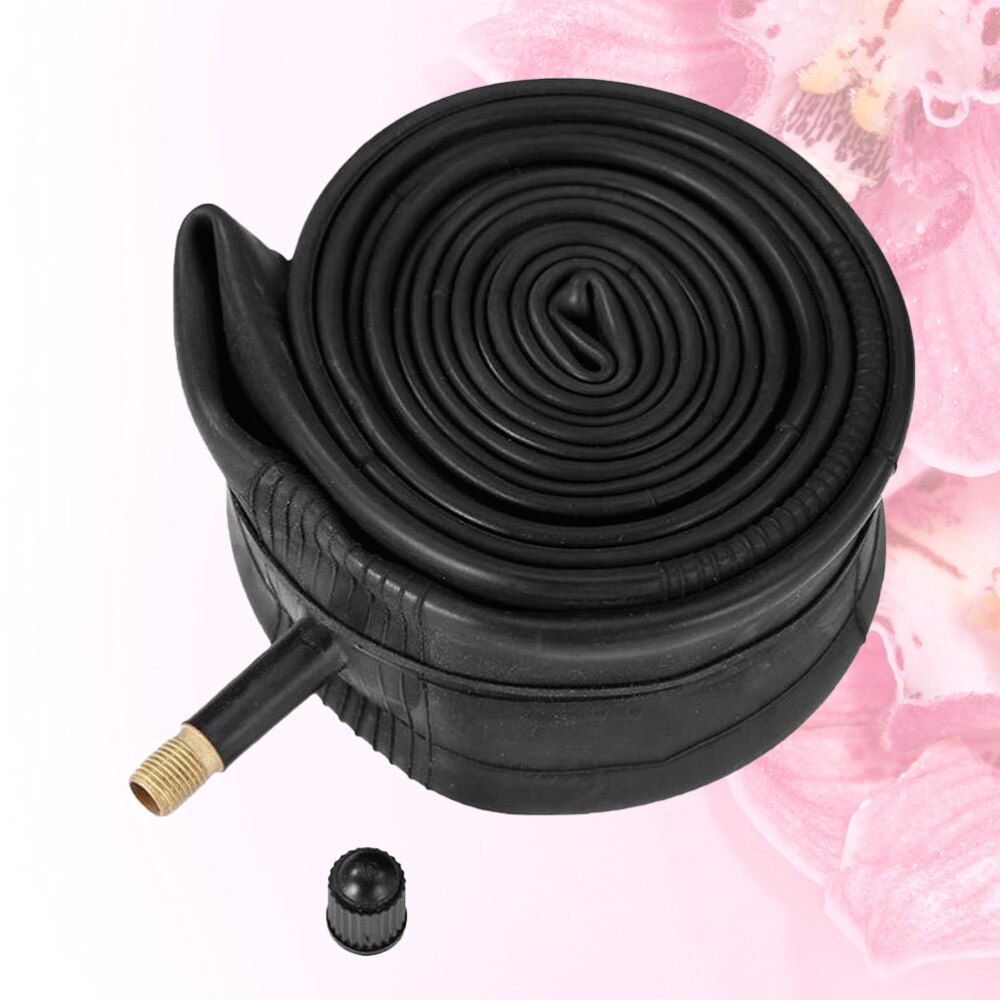 1 Set Bike Inner Tube Black Rubber Schrader Valve Inner Tube Bike Tube for Bicycle