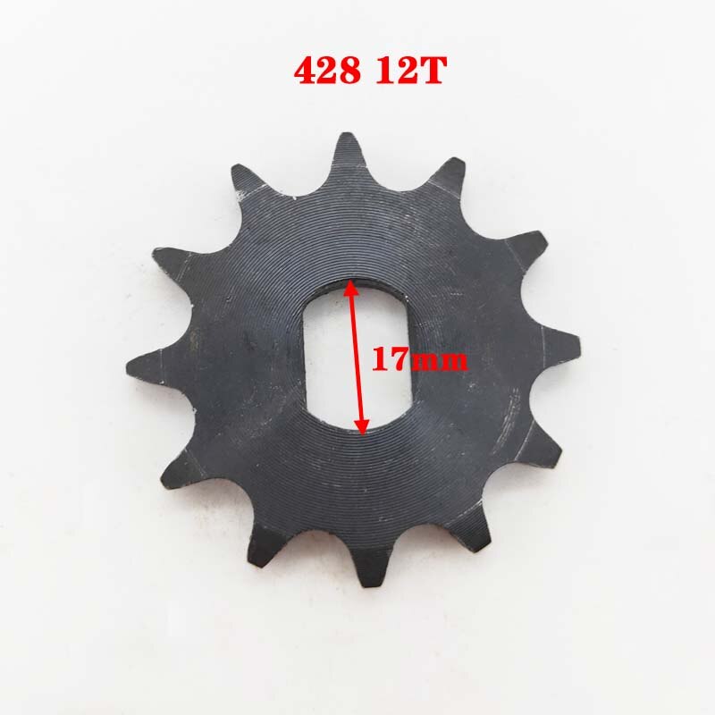 Bm1418 zxf 9t 10t 12t 14t 16t 420 428 elektriske trehjulede kædehjul til kædedrev cykel motorcykel gear børsteløs dc motor tandhjul