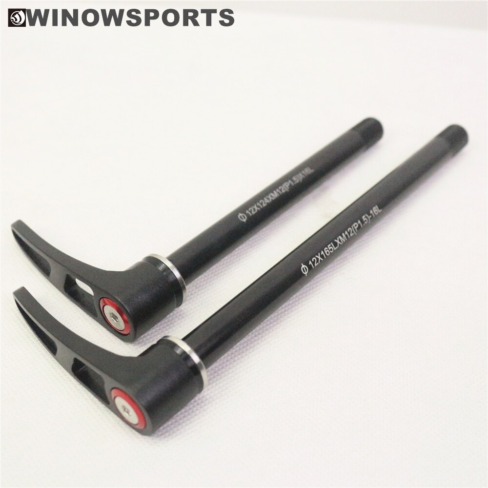 Winowsports Straße Rabatt Rahmen Steckachse 100*12mm gabel und rahmen 142*12mm schnell Freisetzung Spieß m12 Gewinde 1,5 MM Kies rahmen spieß
