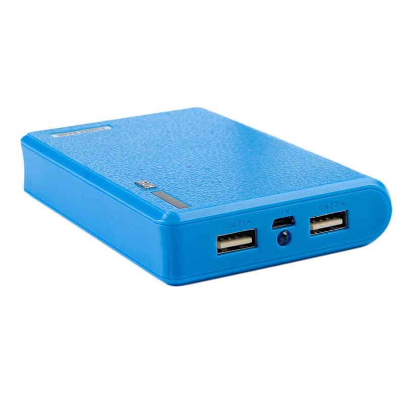 1 PC Dual USB Power Bank 4x 18650 External Backup Battery Charger Box Case For Phone