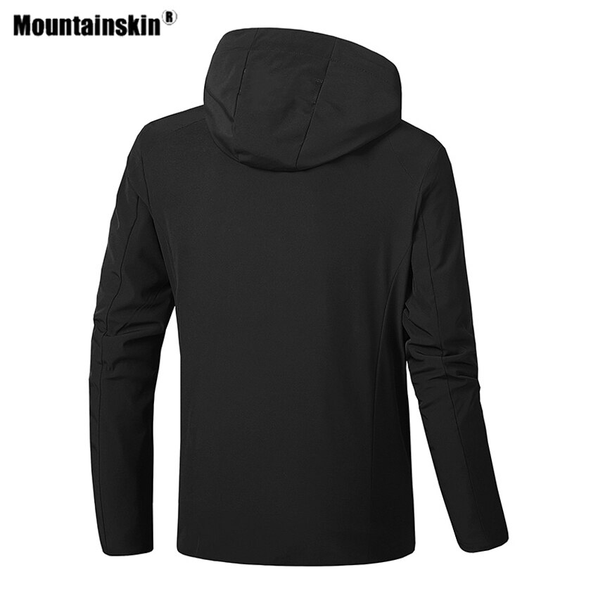 Mountainskin Mens Hiking Jacket Outdoor Sport Spring Autumn Breathable Windbreaker Camping Climbing Trekking 8XL Male Coat VA589