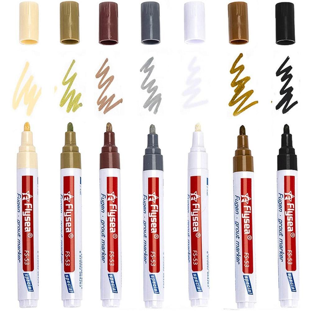 Color Pen White Tile Refill Grout Pen Tile Gap Repair Bathroom Porcelain Filling Waterproof Mouldproof Cleaner Agents Paint