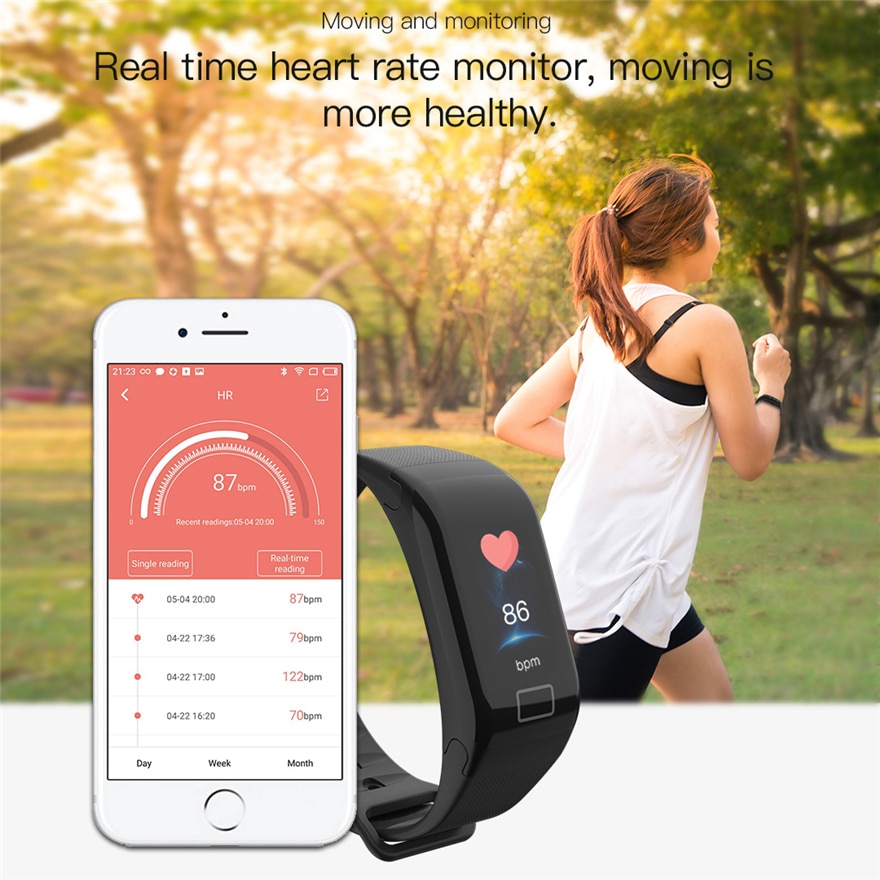 F1 plus fitness tracker smart bracelet F1 watch with HR fitness sleep tracker waterproof activity tracker Band for Android IOS