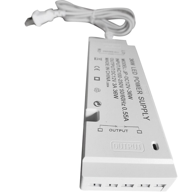 36W LED Panel Lamp Power Supply Lighting Transformer AC100-250V 0.55A Output 3A DC12V External Power Drive: Default Title