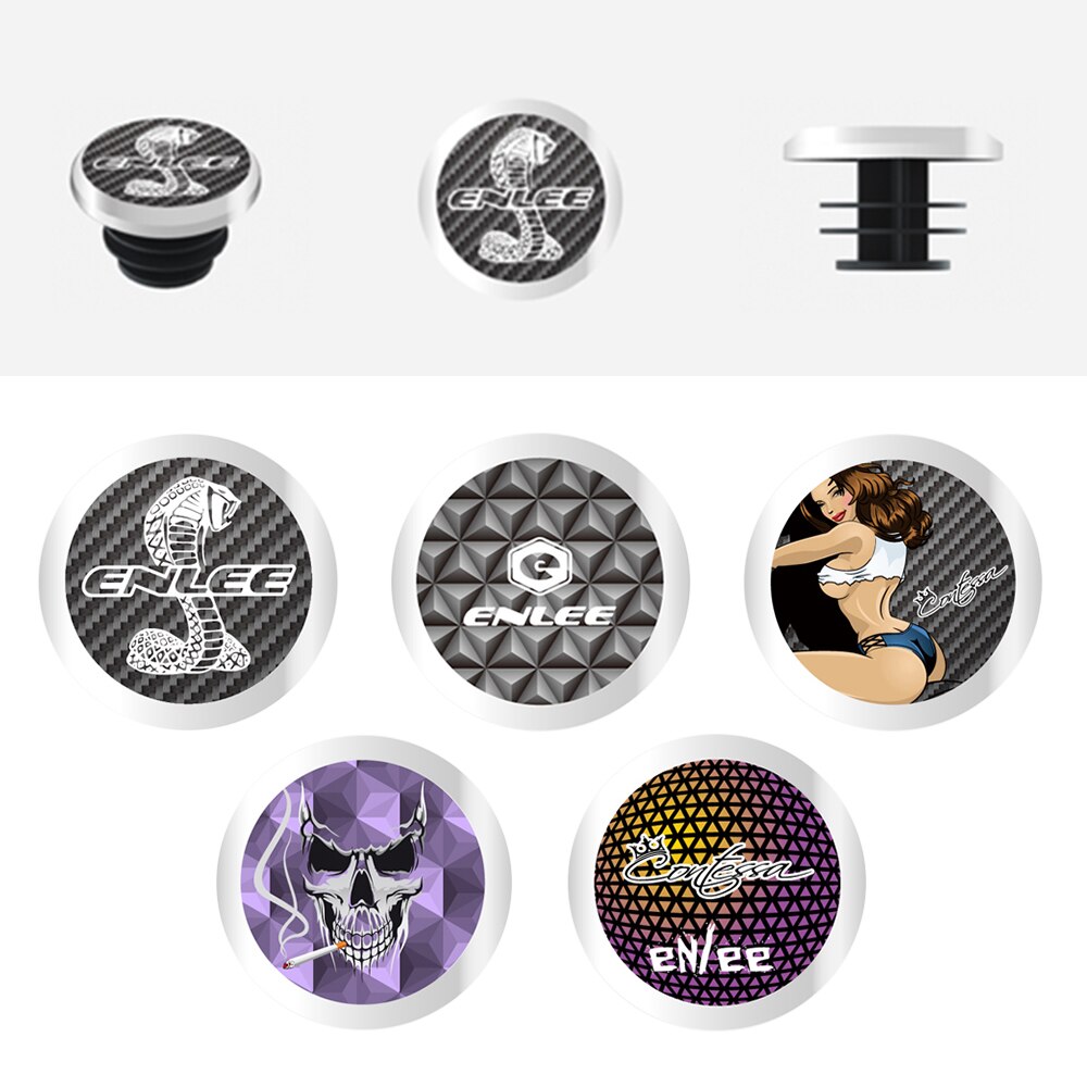 Tapones para manillar de bicicleta, tapas de manillar de aleación de aluminio, tapas para extremos de barra de agarre de bicicleta para bicicletas de carretera y montaña