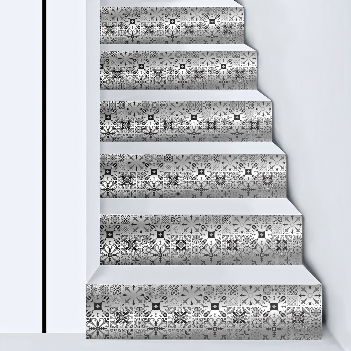 12Pcs Marokkaanse Metalen Wind Knipperende Keramische Tegel Met Silver Chrome Materiaal Keuken Badkamer Zelfklevende Woondecoratie