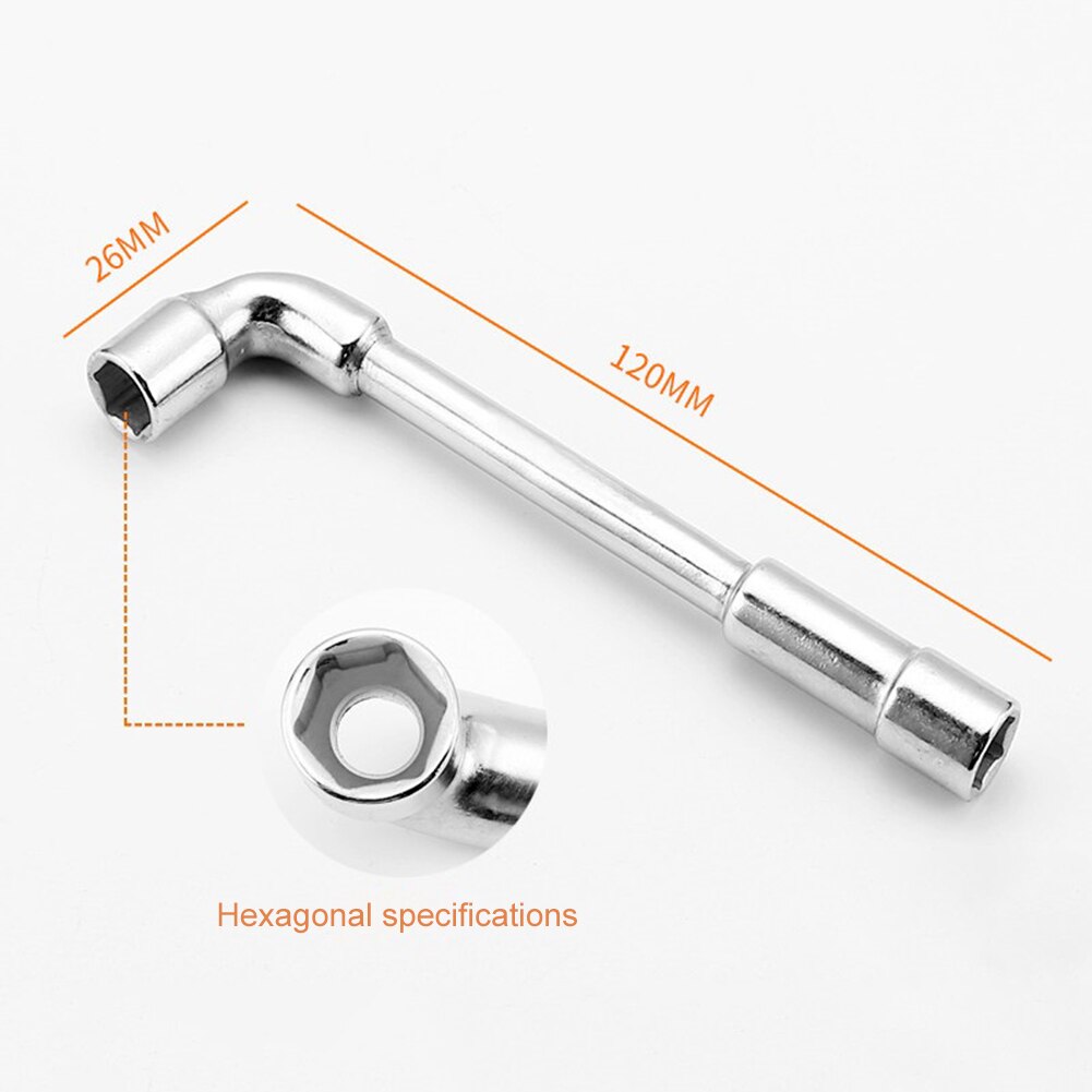 Gniazdo rurowe klucz w kształcie litery L perforowany łokieć sześciokątna podwójna głowica obudowa klucz nasadowy klucz narzędzie robić naprawy samochodów