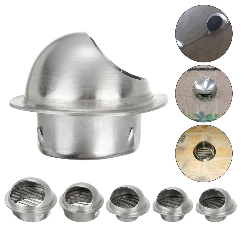 Rejilla de escape de acero inoxidable para pared y techo, conducto de ventilación, cubierta de salida, calefacción, refrigeración y tapa de ventilación, resistente al agua