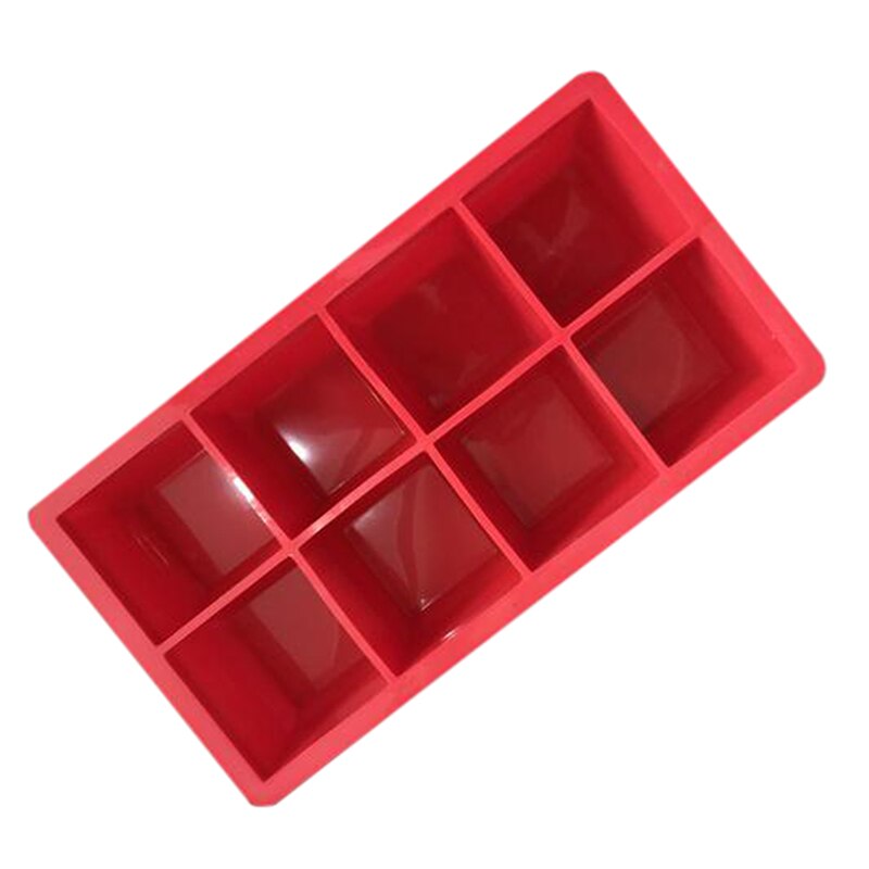 Molde de silicona para helado, moldes para Polos DIY, molde casero para postres, congelador de fruta, molde para hacer helados con palos: Red 21.5x11.5x5cm