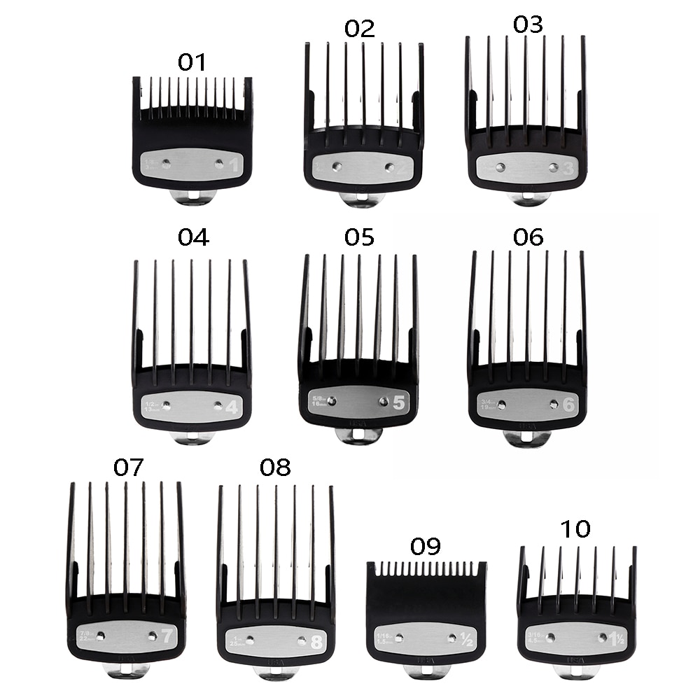 1PC 10Sizes Hair Clipper Limit Comb Guide Attachment Size Salon Barber Replacement Practical Salon Hair Trimmer Attachment