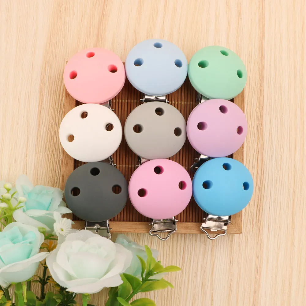 LOFCA 3Pcs/Lot Silicone Clips Round Heart Shaped Clips jewelry creation clip Tools clips for Necklace Jewelry Accessories