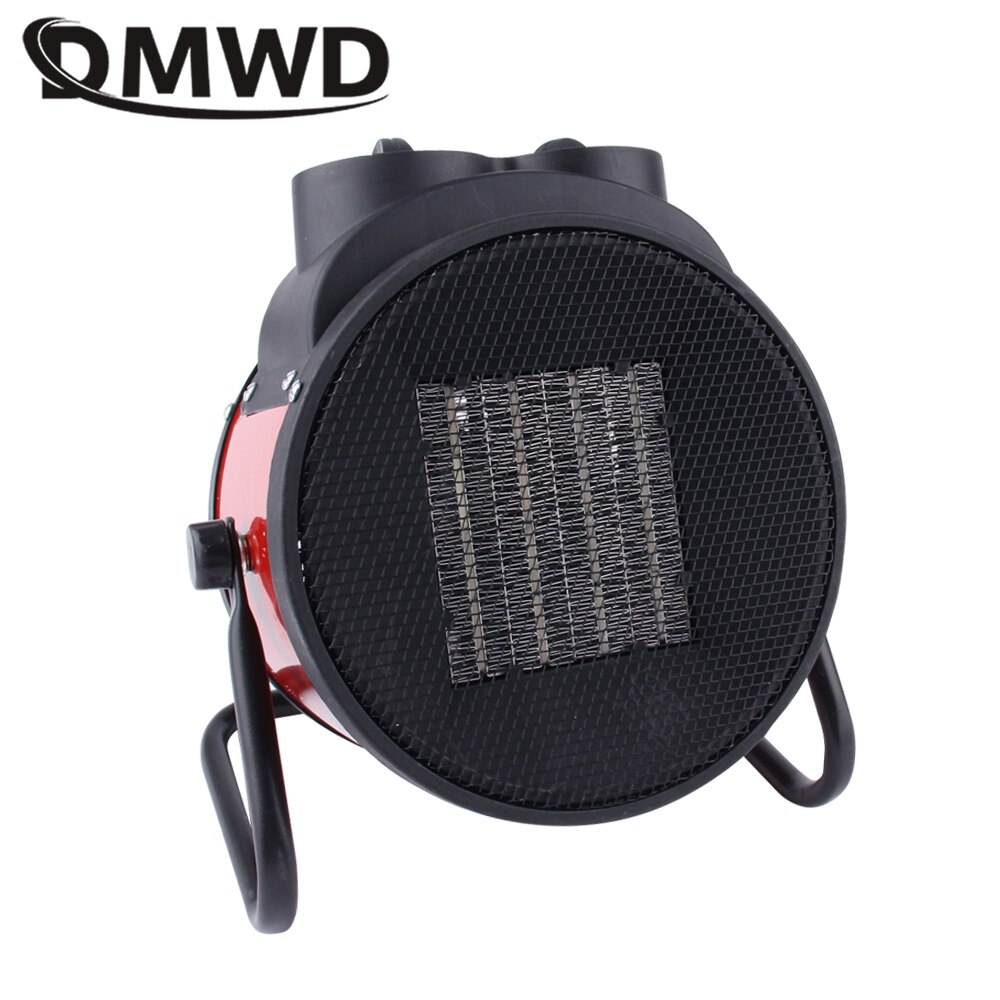 DMWD Industrial Electric Fan Heater 3 gear Thermostat Air Warmer 2KW Room Radiator Fast Heating Portable Office Blower 220V