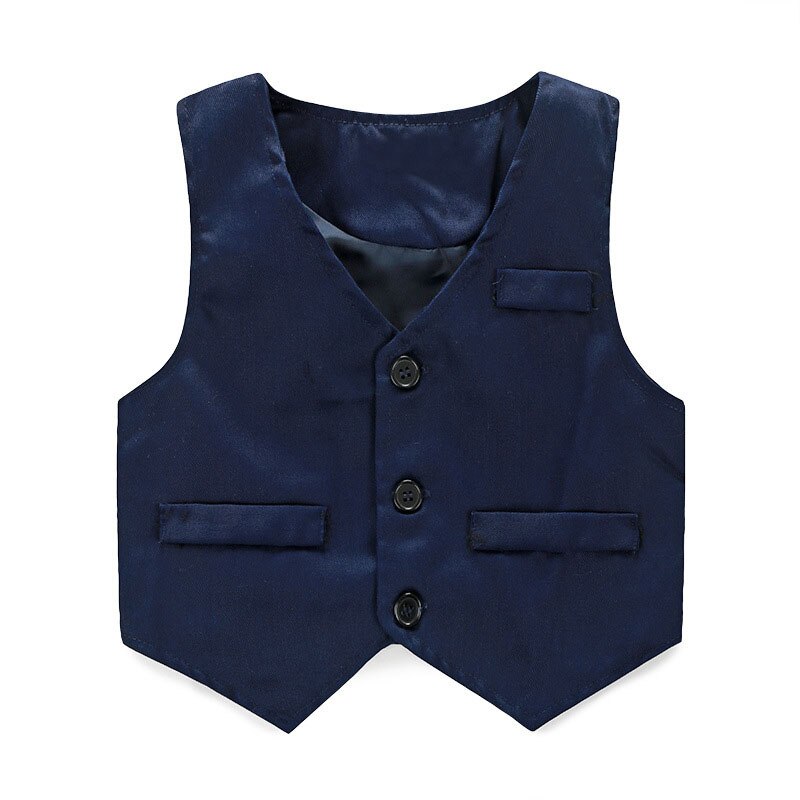 3 sztuk/0-18 miesięcy/wiosna jesień odzież dla noworodka zestawy pan niemowlę garnitur niebieski pled T-koszula + spodnie + kamizelka chłopcy niemowlę ubrania BC1060