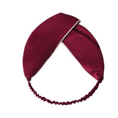 Suyareplsauna-Bandeau uni rose marine pour femme, véritable bandeau pour filles, accessoires pour cheveux, 100%: Vin Rouge