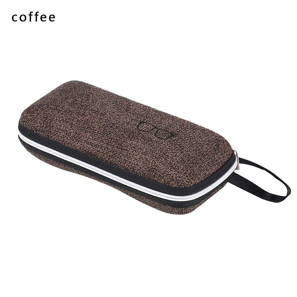 1Pcs EVA Brillen Cases Cover Zonnebril Case Voor Vrouwen Mode Glazen Doos Met Lanyard Rits Lenzenvloeistof Gevallen Harde: coffee 1