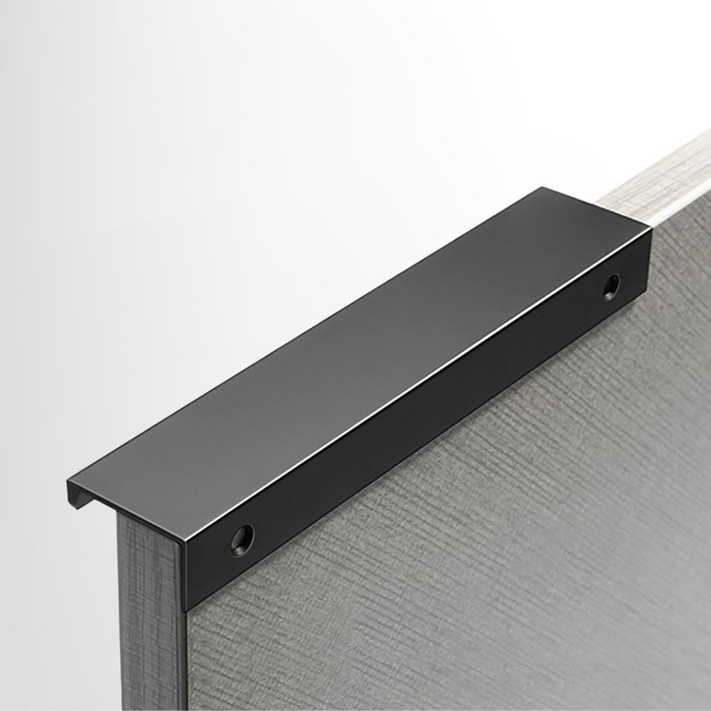 Skjulte skabsgreb i aluminiumslegering, skjulte antioxidante skuffegreb, moderne, snavsafvisende skabsdørgreb