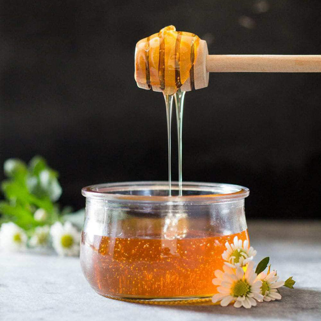 24Pcs Honey Dipper Sticks, Wooden Honeycomb Stick, Mini Honey Stirrer Stick for Drizzle Honey Melted Chocolate, Caramel
