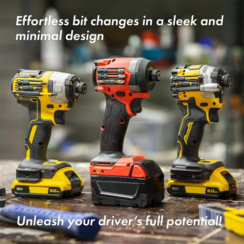 Portabrocas magnético para destornilladores de impacto Dewalt/Milwaukee y taladros eléctricos, soporte para puntas de destornillador, accesorios de herramientas eléctricas