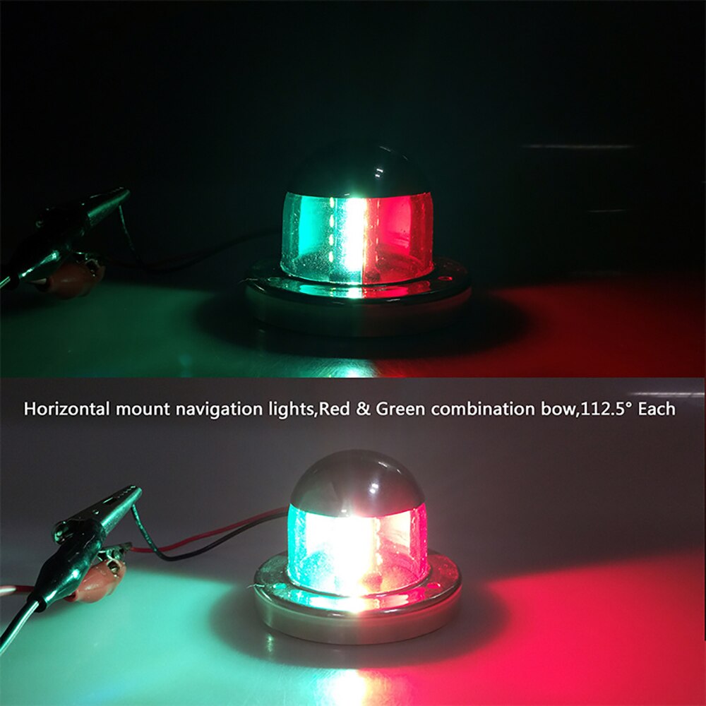 12V Boat Marine LED Navigation Lights Marine Navigation Lamp Marine Sailing Signal Lights For Port Yachts Skeeter