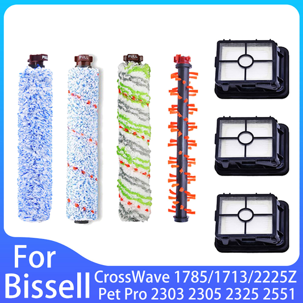 For Bissell CrossWave Pet Pro 2225N Vacuum Cleaner Accessories Bissell CrossWave 1785/1713/2303/2306/2551 Roller Brush Filter